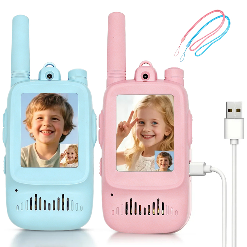 Outdoor Adventure Videos - 2pcs Kids Video Walkie Talkie Rechargeable