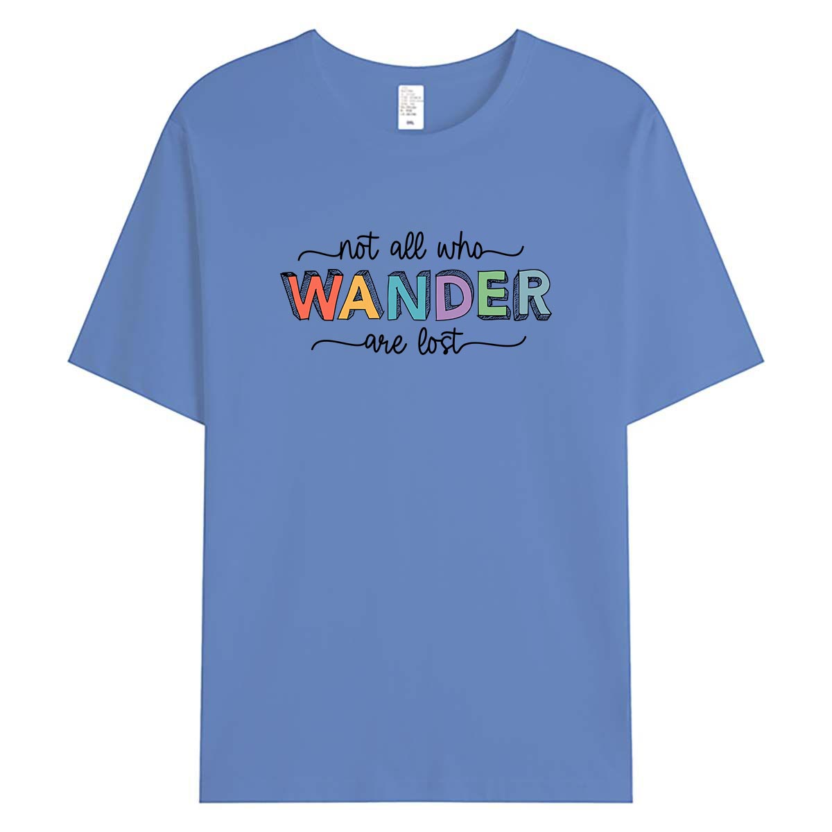 Casual WANDER Print T-Shirt Wo - Outdoor Adventure Vacations 评论和价格