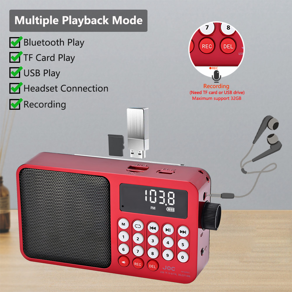 Solar Portable FM Radio Rechar - Emergency Radio Solar 评论和价格