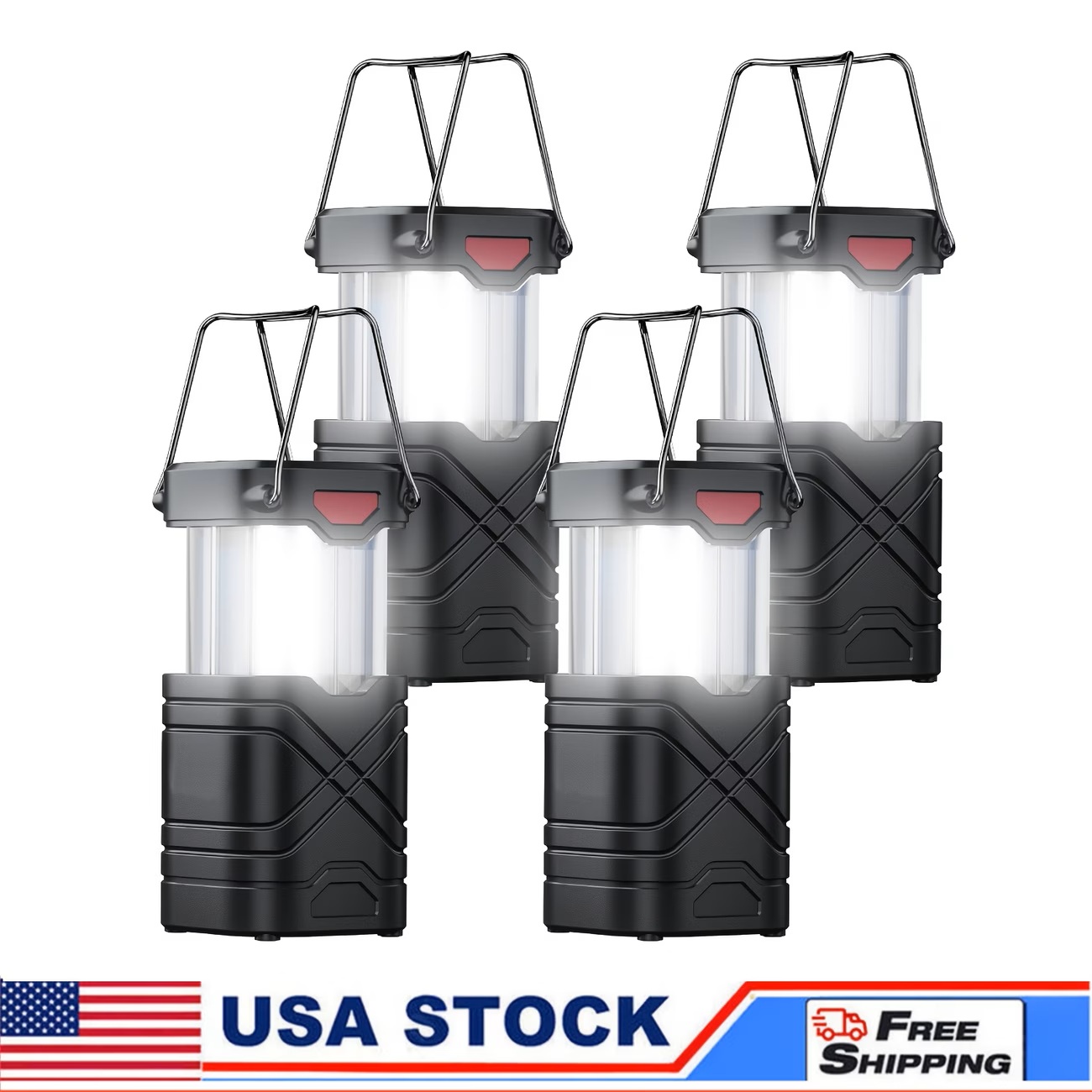 Solar Camping Lantern 2/4-Pack - Outdoor Adventure Inc 评论和价格