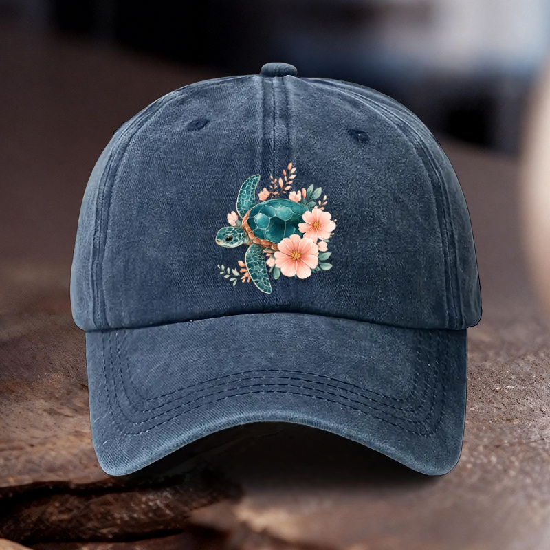 1pc Adjustable Hat with Turtle - Outdoor Adventure Vacations 评论和价格