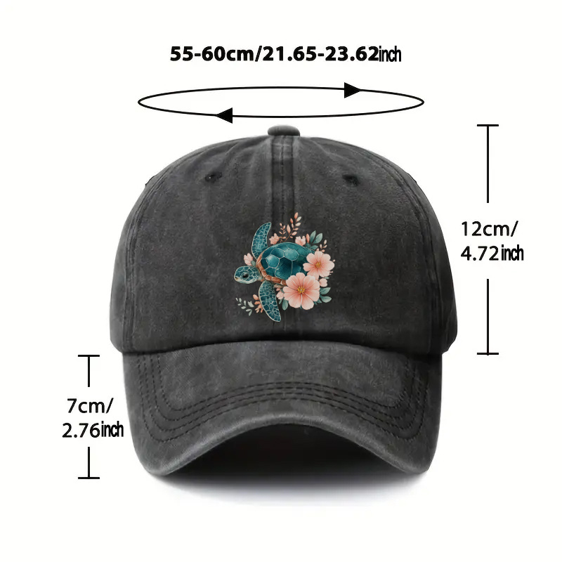 1pc Adjustable Hat with Turtle - Outdoor Adventure Vacations 评论和价格