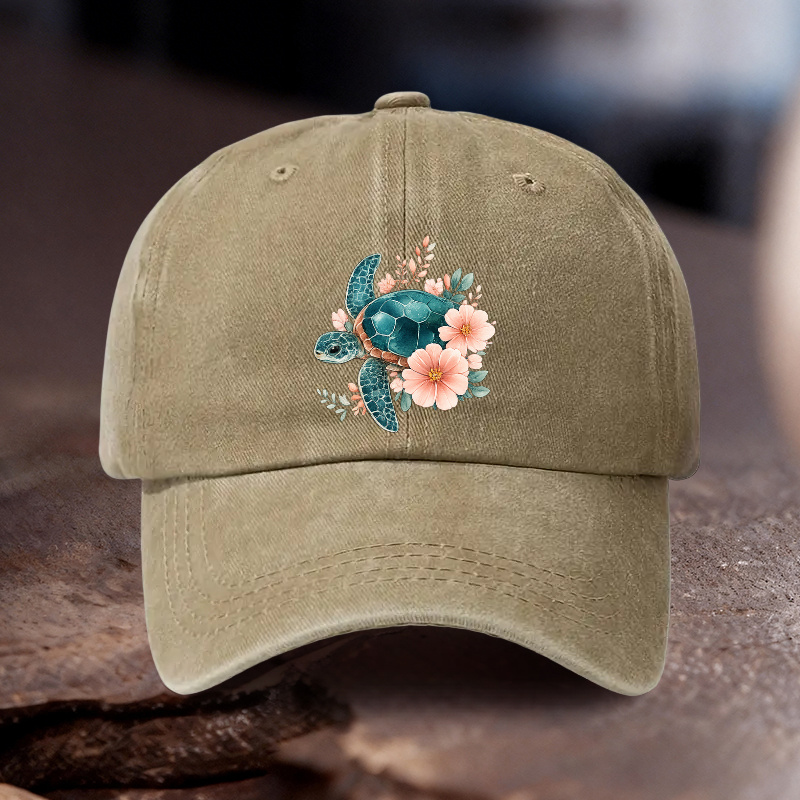 1pc Adjustable Hat with Turtle - Outdoor Adventure Vacations 评论和价格