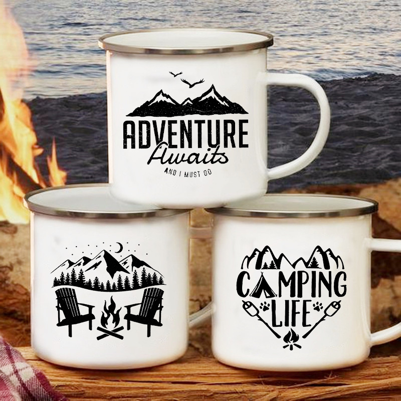Adventure Awaits Camping Mugs  - Outdoor Adventure Friends 评论和价格