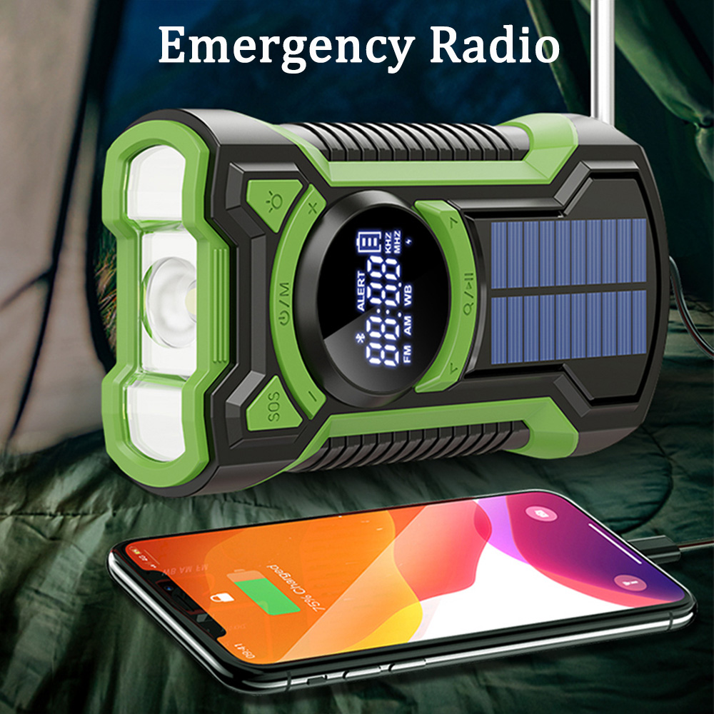 Solar Hand Crank Emergency Rad - Emergency Radio Solar 评论和价格