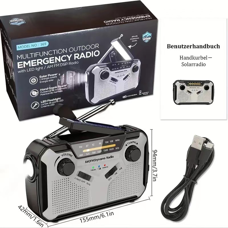 AM/FM Portable Solar Radio wit - Emergency Radio Solar 评论和价格
