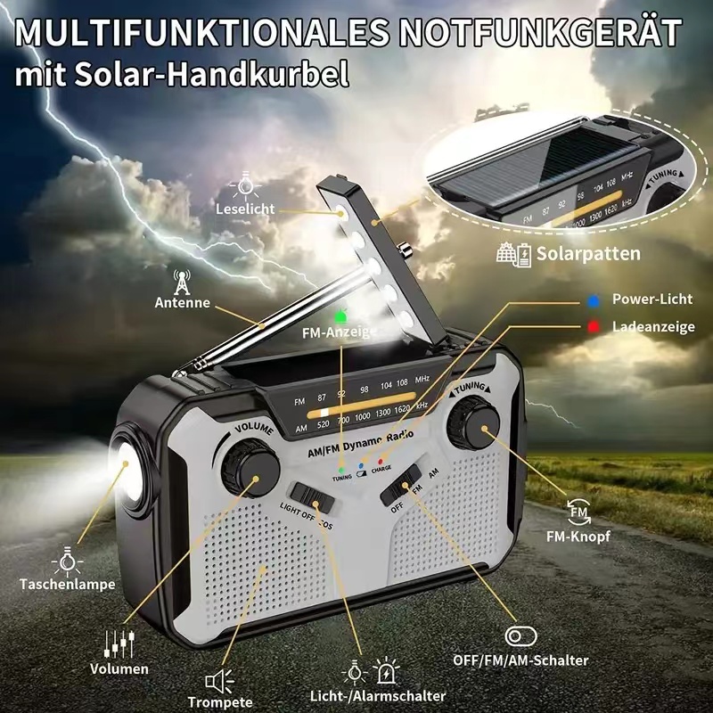 AM/FM Portable Solar Radio wit - Emergency Radio Solar 评论和价格