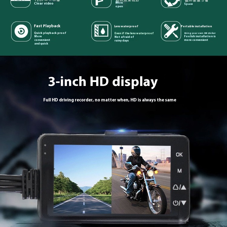 Dual-Lens Sports Camera HD Wat - Outdoor Adventure Images 评论和价格